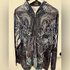 Zip front lightweight hoodie